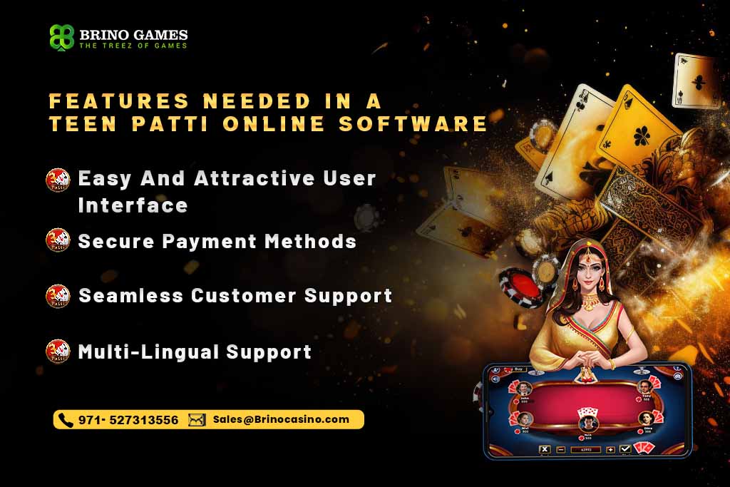 Features of Teen Patti Online Software